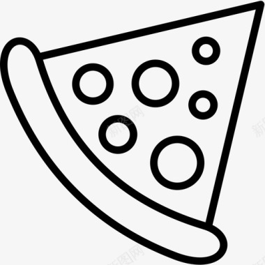 披萨食物切片图标图标