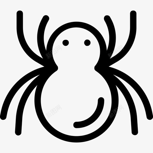 蜘蛛可怕蜘蛛网图标svg_新图网 https://ixintu.com 可怕 聚会和庆祝线图标 蜘蛛 蜘蛛网