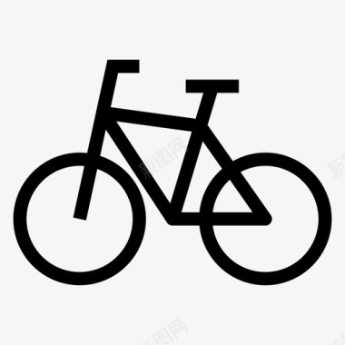 自行车骑自行车运动图标图标