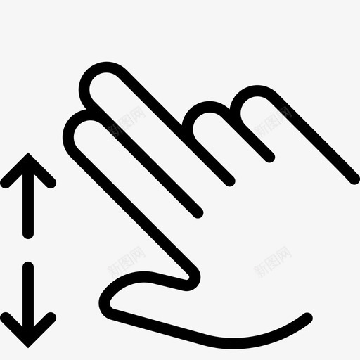 展开控制手势图标svg_新图网 https://ixintu.com 展开 手 手势 手势轮廓 控制 放大
