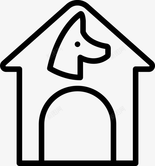 狗屋动物宠物图标svg_新图网 https://ixintu.com smashicons宠物店概述 动物 宠物 宠物店 狗屋
