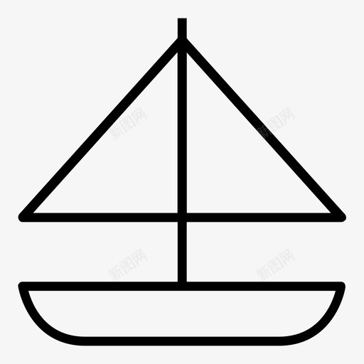 船帆节日的象征图标svg_新图网 https://ixintu.com 帆 船 节日的象征