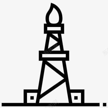 炼油厂燃料石油图标图标