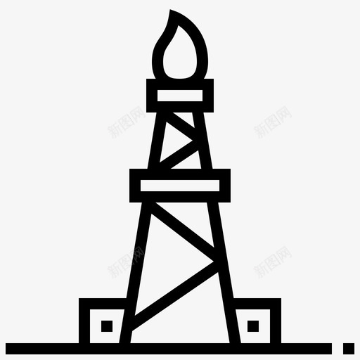 炼油厂燃料石油图标svg_新图网 https://ixintu.com 塔 炼油厂 燃料 石油 石油工业 站