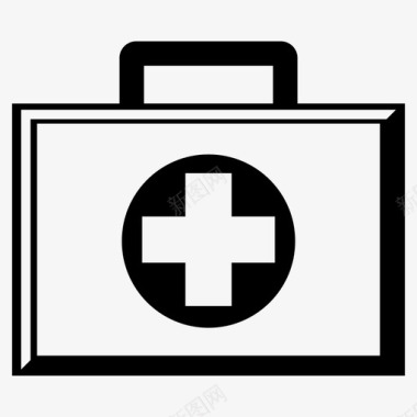 急救箱箱子卫生图标图标