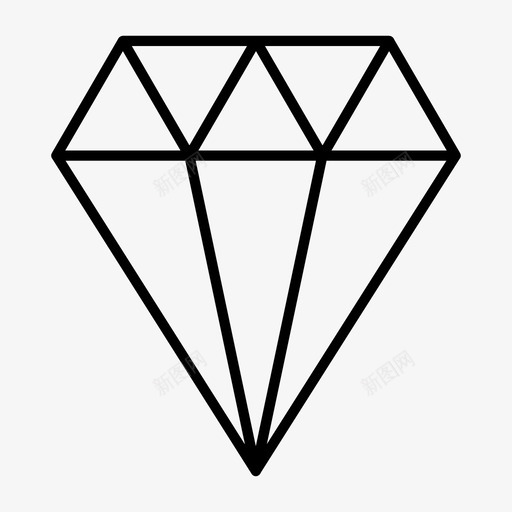 钻石溢价价值图标svg_新图网 https://ixintu.com 价值 溢价 钻石