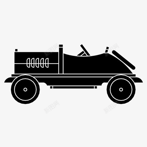 玩具车游戏比赛图标svg_新图网 https://ixintu.com 复古 比赛 游戏 玩具车 赛车