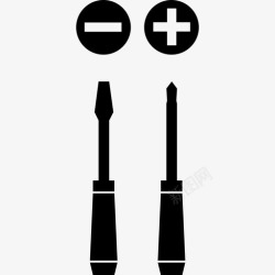 十字头十字头一字螺丝刀工具五金工具图标高清图片