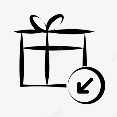 礼品接收生日礼物礼品盒图标图标