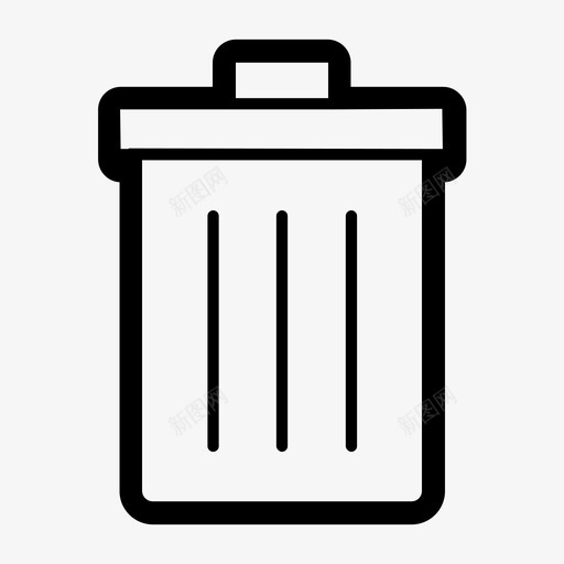 垃圾桶工作场所图标svg_新图网 https://ixintu.com 垃圾桶 工作场所