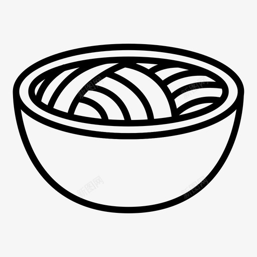 面条食物图标svg_新图网 https://ixintu.com 面条 食物