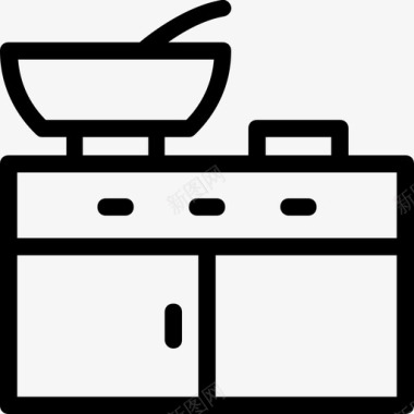 炉灶烧嘴烹饪图标图标