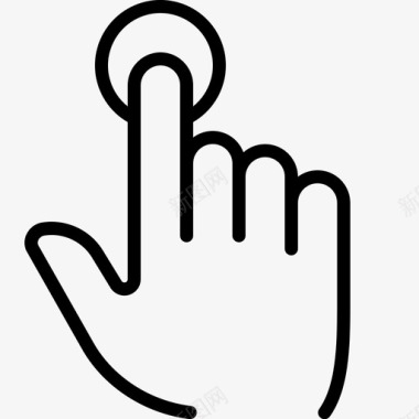 手指触摸控制手势图标图标