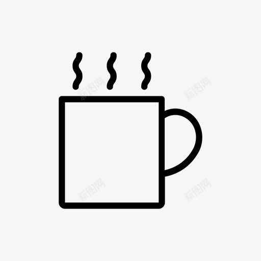 杯子咖啡热饮图标svg_新图网 https://ixintu.com 咖啡 杯子 热饮 茶