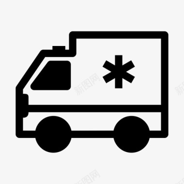 救护车紧急情况医疗图标图标