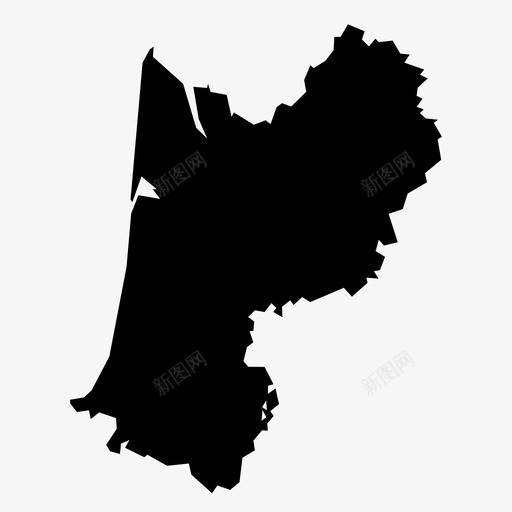 阿基坦波尔多法国图标svg_新图网 https://ixintu.com 地区 地图 法国 法国地区 波尔多 阿基坦