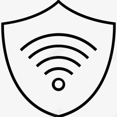 网络保护网络安全屏蔽图标图标