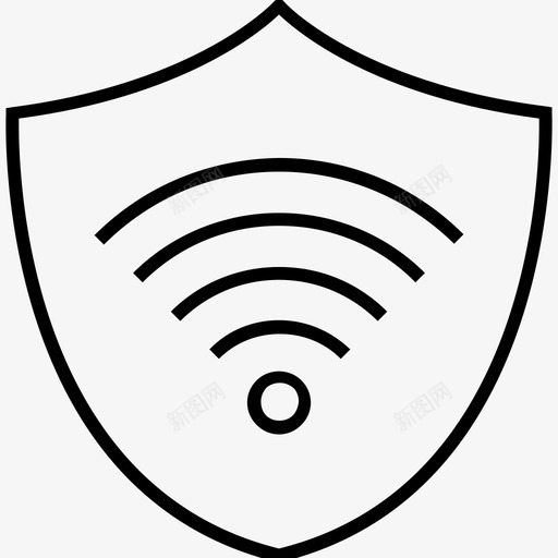 网络保护网络安全屏蔽图标svg_新图网 https://ixintu.com 1400网络和搜索引擎优化平面线图标 信号 屏蔽 网络保护 网络安全