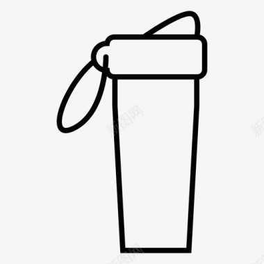 运动瓶饮料运动员图标图标