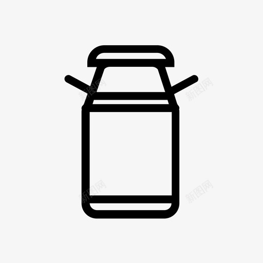 牛奶容器农业奶牛图标svg_新图网 https://ixintu.com 农业 农场 奶牛 牛奶容器 牧场