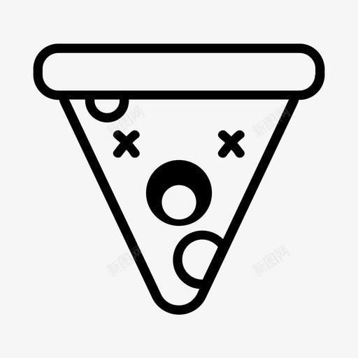死披萨片奶酪食物图标svg_新图网 https://ixintu.com 不健康 奶酪 意大利 意大利香肠 死披萨片 食物