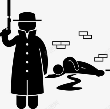 刺客暗杀杀手图标图标