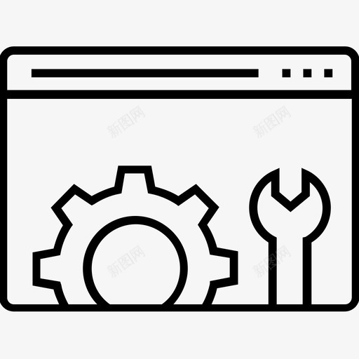 网站服务齿轮首选项图标svg_新图网 https://ixintu.com 1400网页和搜索引擎优化平面线图标 网站服务 网络设置 设置 首选项 齿轮