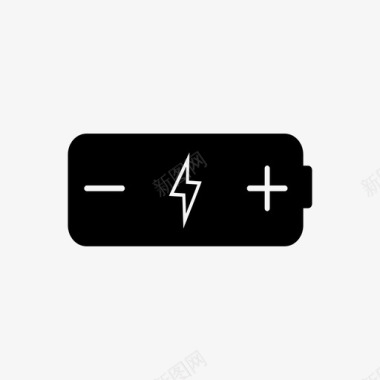 电池充电电动图标图标