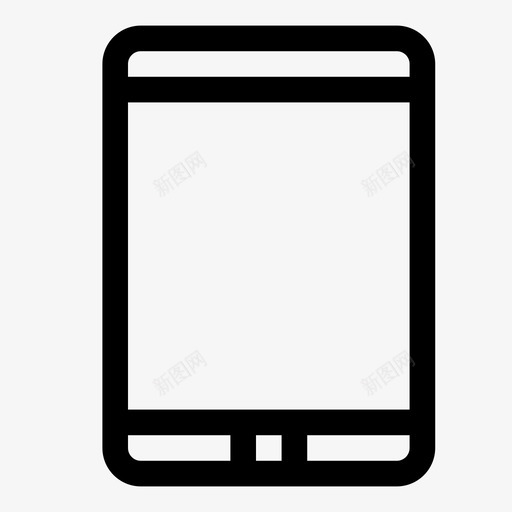 平板电脑设备纯线条图标svg_新图网 https://ixintu.com 平板电脑 纯线条 设备