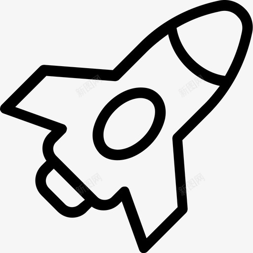 火箭导弹火箭发射图标svg_新图网 https://ixintu.com 宇宙飞船 导弹 火箭 火箭发射 科技路线图标 航天器