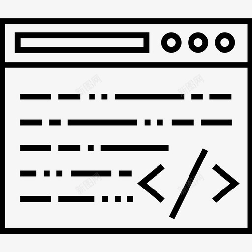 自定义编码divhtml编码图标svg_新图网 https://ixintu.com 1400个web和seo平面线图标 div html编码 web开发 自定义编码