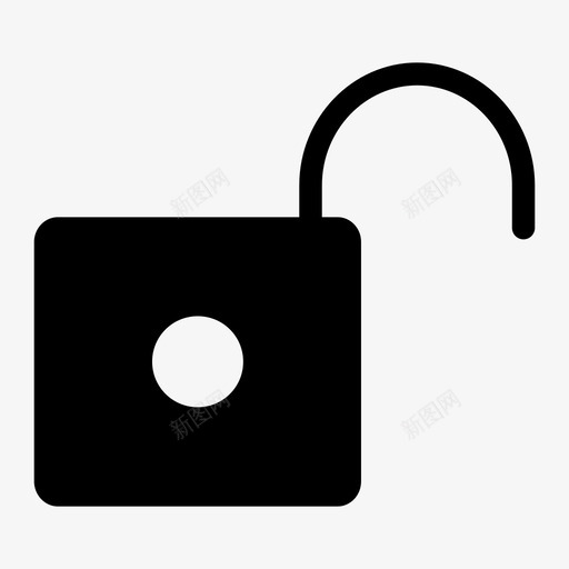 解锁打开挂锁安全图标svg_新图网 https://ixintu.com 安全 打开挂锁 解锁