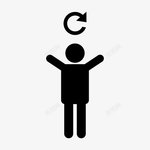 人更新重振更新图标svg_新图网 https://ixintu.com 人更新 复兴 恢复 振兴 更新 重振