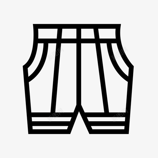 采购产品短裤布料裤子图标svg_新图网 https://ixintu.com 布料 短裤子 衣服配件 裤子 采购产品短裤