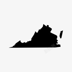 弗吉尼亚州弗吉尼亚州州美国图标高清图片