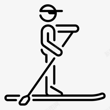 划船活动运动图标图标