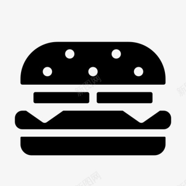 芝士汉堡快餐汉堡图标图标