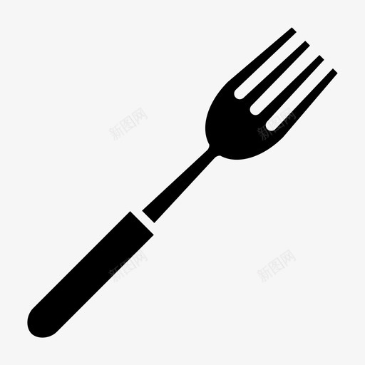 叉子餐具餐食图标svg_新图网 https://ixintu.com 厨房和食物 叉子 餐具 餐食