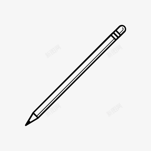 铅笔橡皮擦文具图标svg_新图网 https://ixintu.com 文具 橡皮擦 铅笔