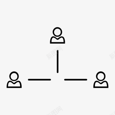 组织结构层次结构团队图标图标