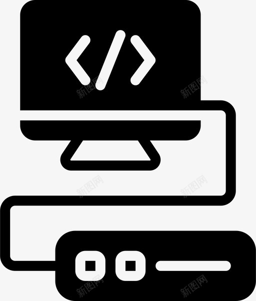 网络传输编码开发图标svg_新图网 https://ixintu.com smashicons开发2固体 开发 编码 编程 网络传输