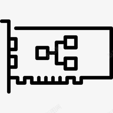 网卡电脑零件图标图标