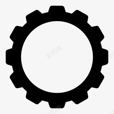 齿轮机械维修工具图标图标