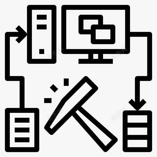 数据挖掘计算机数学图标svg_新图网 https://ixintu.com 数学 数据分析 数据挖掘 统计学 计算机