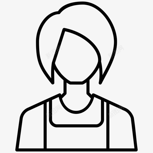 女服务员化身厨师图标svg_新图网 https://ixintu.com 化身 厨师 女性 女服务员 职业 餐厅