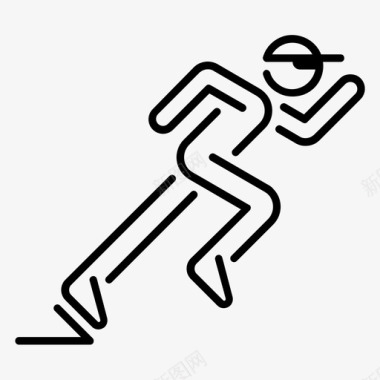 短跑活动奥林匹克图标图标