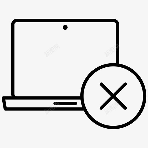 删除文件笔记本电脑图标svg_新图网 https://ixintu.com 删除文件 笔记本电脑