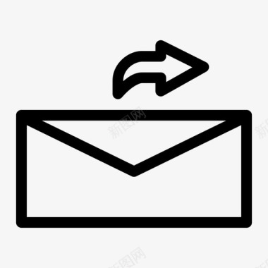 发送邮件箭头电子邮件图标图标