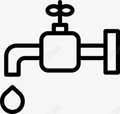 自来水生态环境图标图标