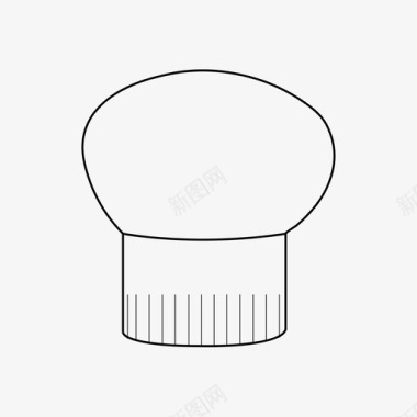 厨师帽厨师厨房图标图标
